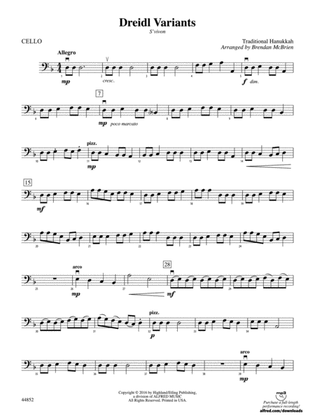 Dreidl Variants: Cello