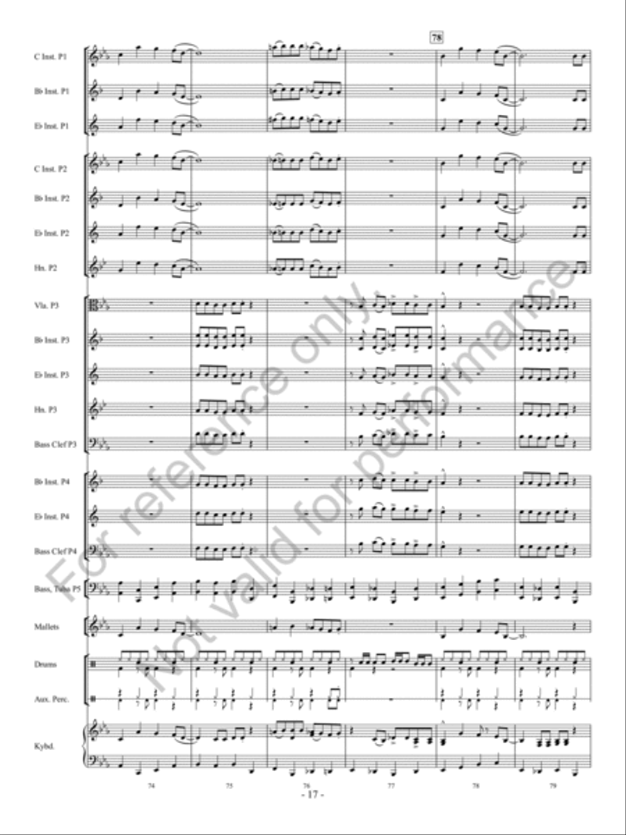 Santa Rocks The House Concert Band - Sheet Music page 18