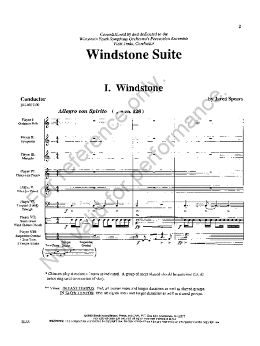 Windstone Suite Score scores gallery preview page 2