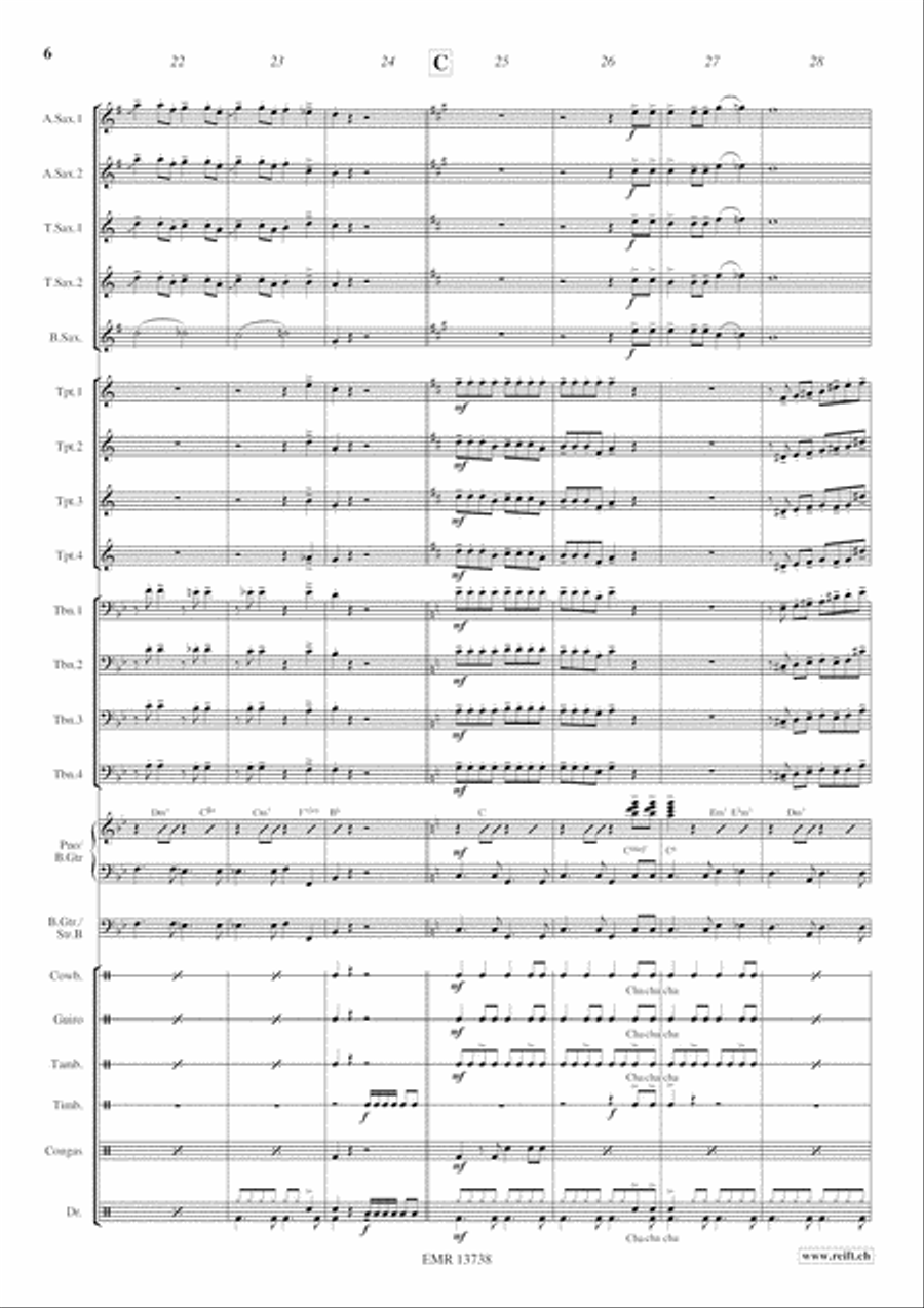 Cha Cha - Cuba Libre Big Band scores gallery preview page 7