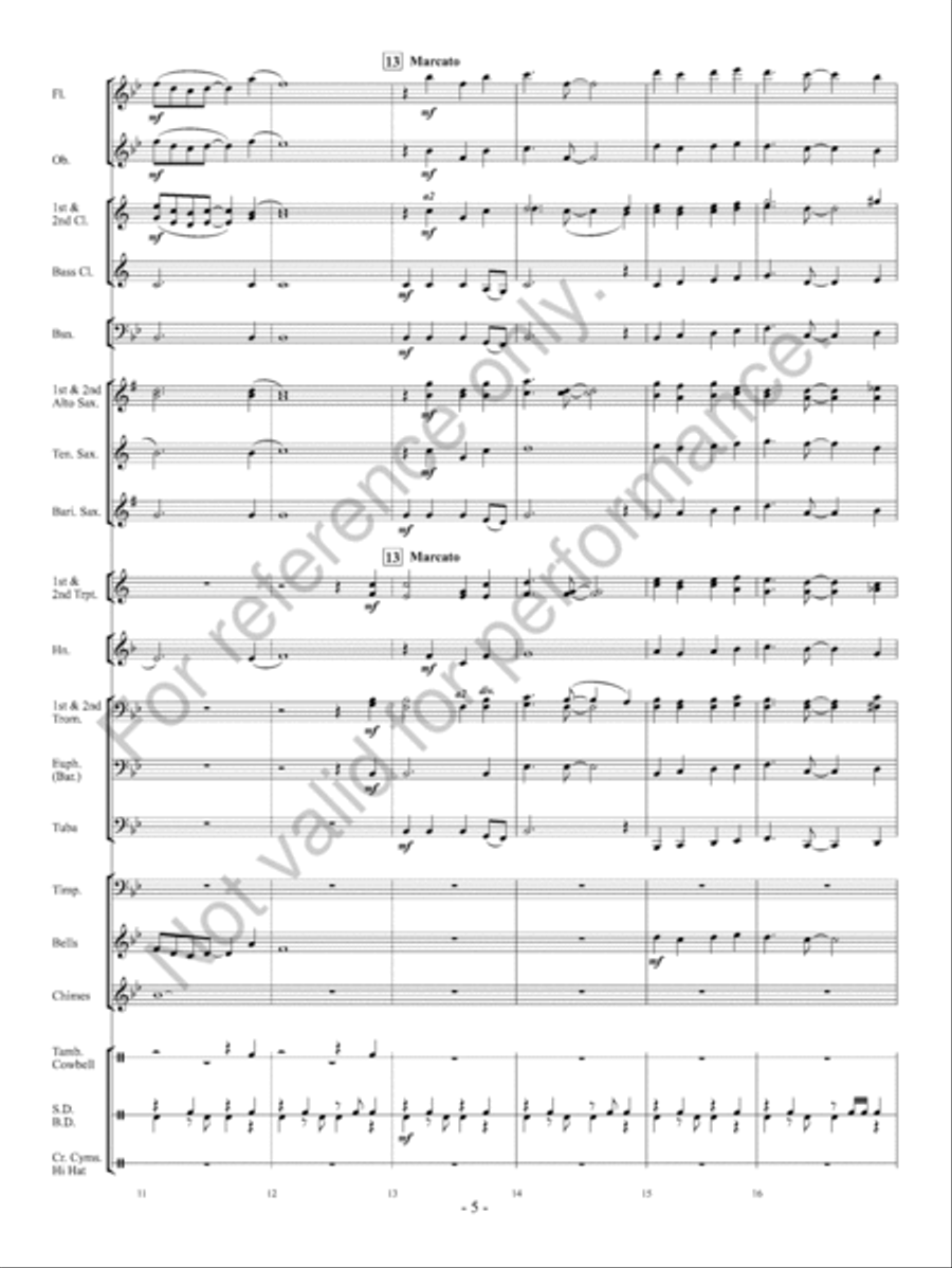 O Come All Ye Faithful O Come All Ye Faithful Concert Band scores gallery preview page 6