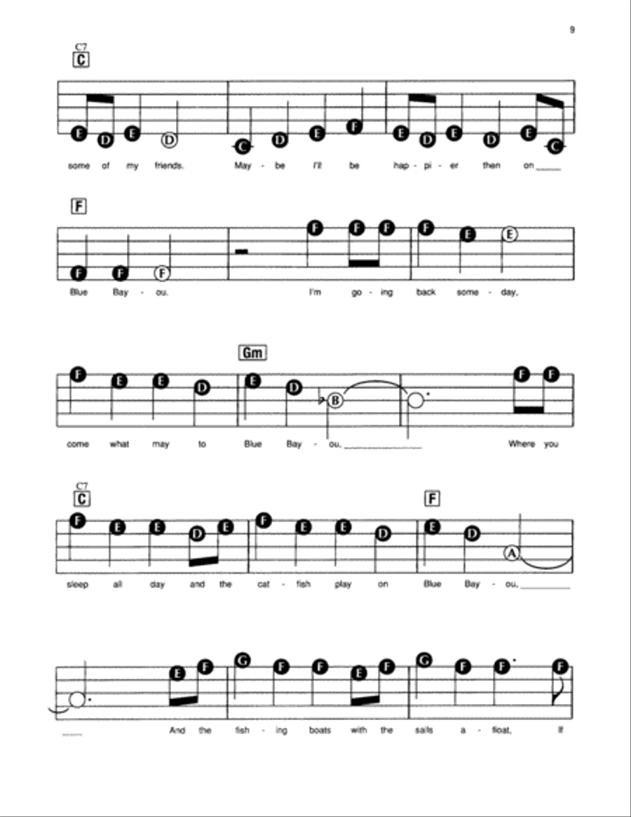 Blue Bayou Electronic Keyboard scores gallery preview page 2