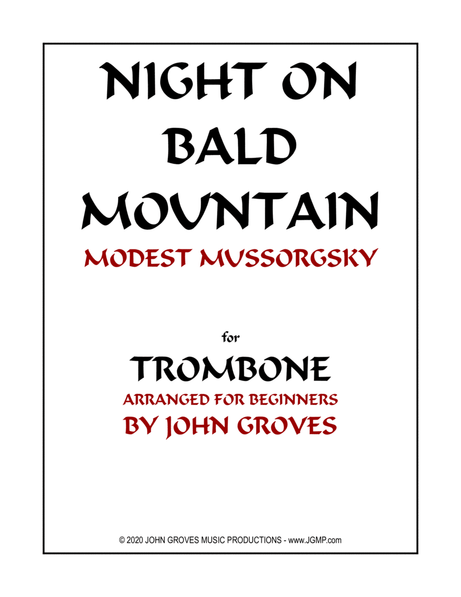 Night On Bald Mountain - Trombone (Beginner) image number null