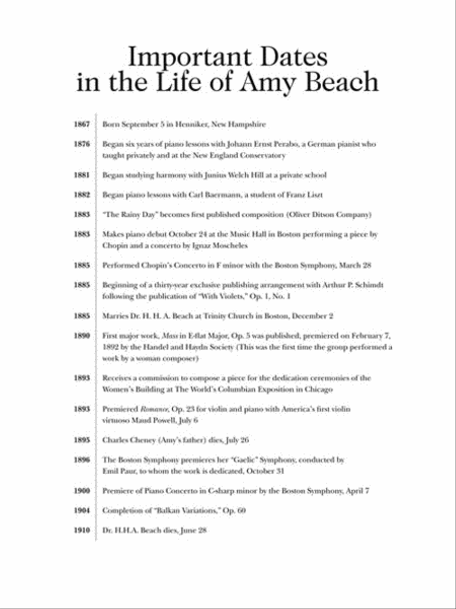 Piano Music of Amy Beach Piano Solo scores gallery preview page 6