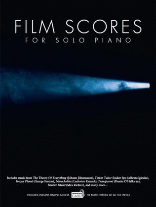 Book cover for Film Scores For Solo Piano Book/Dl