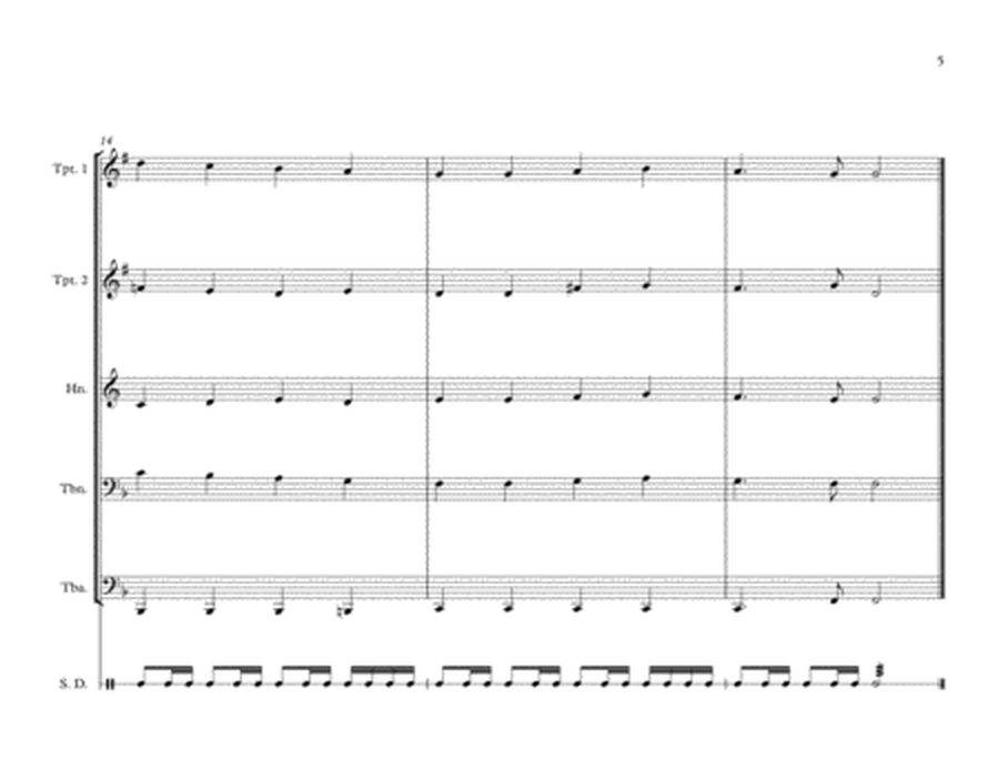 Rhodesian National Anthem for Brass Quintet image number null