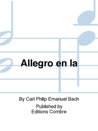Book cover for Allegro en La