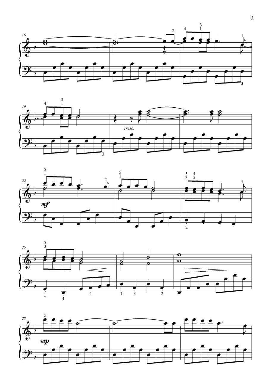 Walking In The Air Piano Solo scores gallery preview page 2