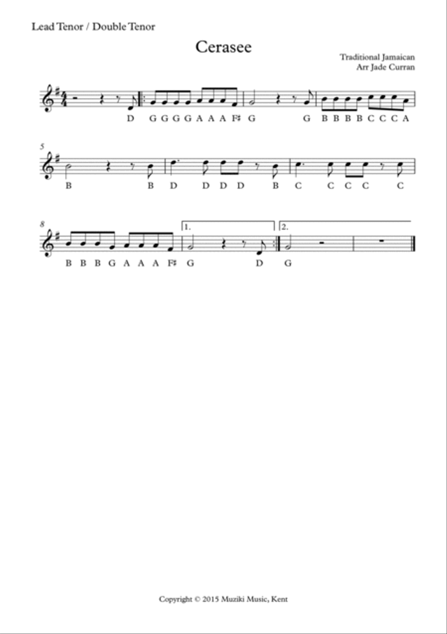 Cerasee for Steel Band Cerasee for Steel Band Steel Drum Band scores gallery preview page 3