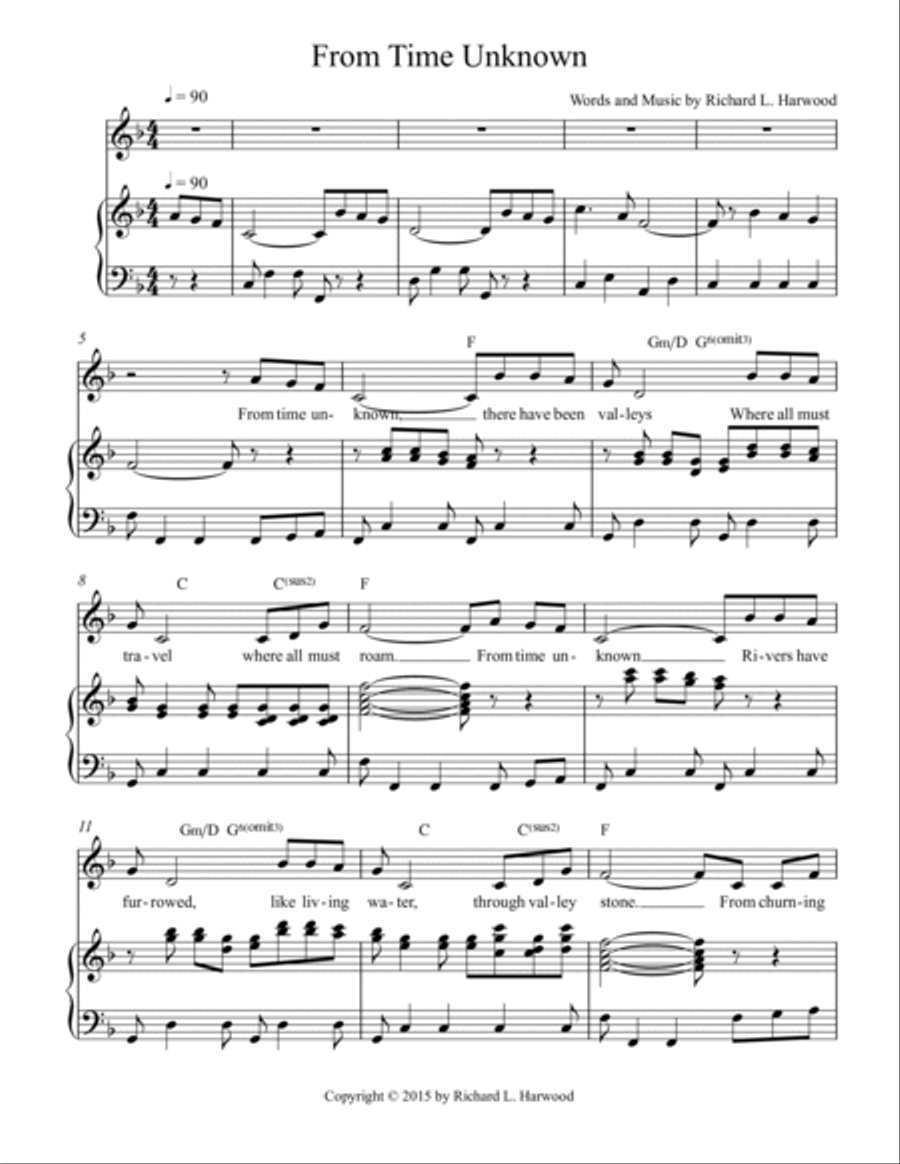 From Time Unknown Voice scores gallery preview page 2