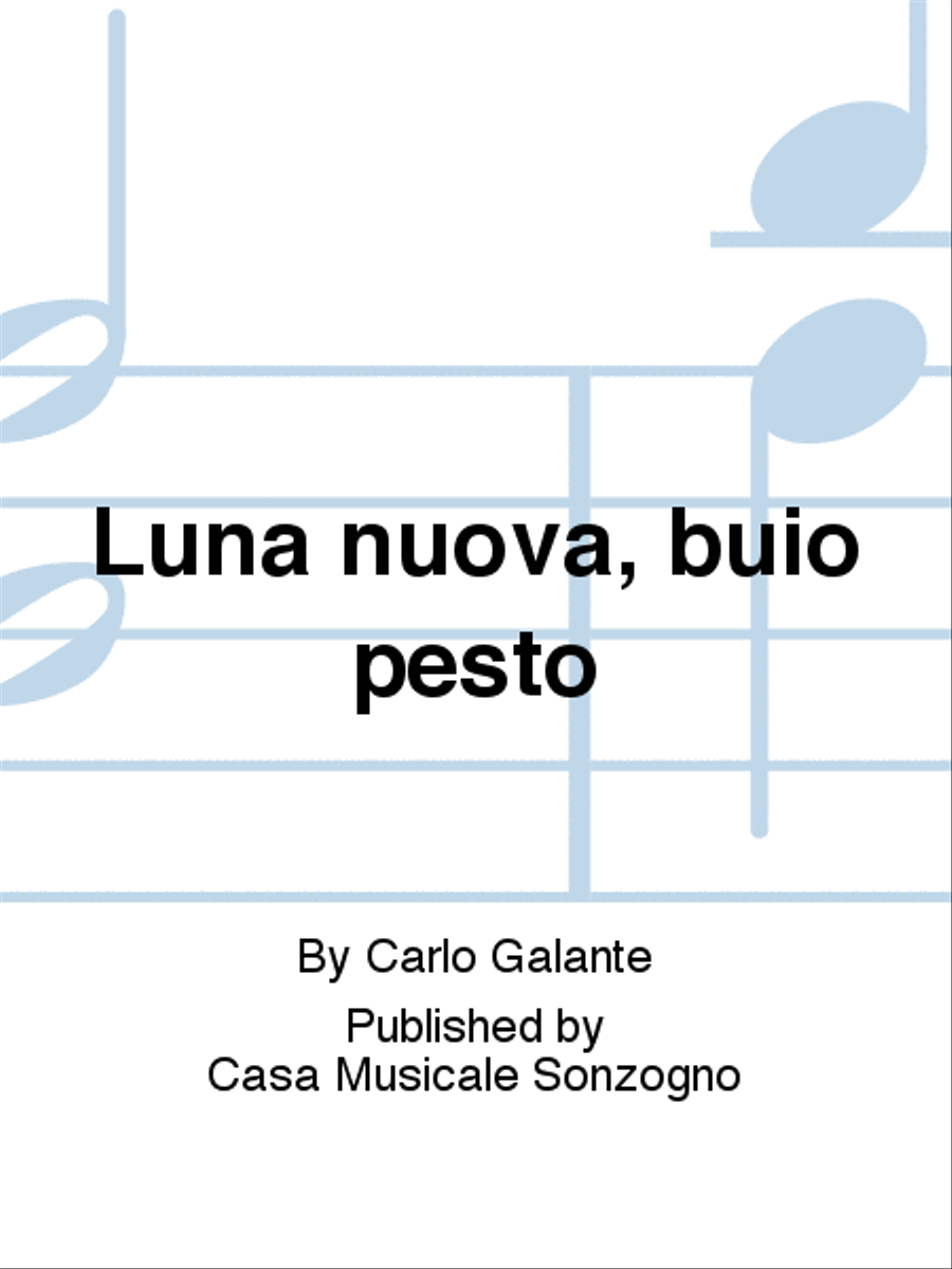 Luna nuova, buio pesto Percussion scores gallery preview page 1