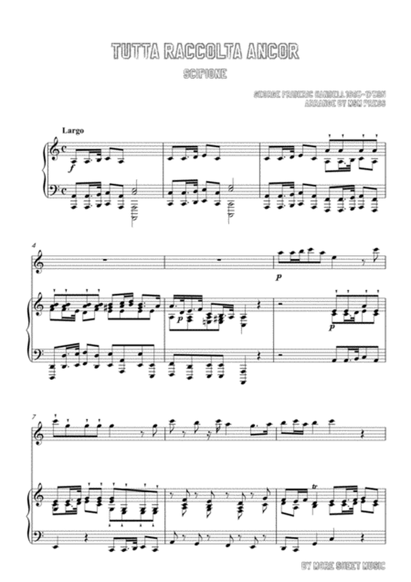 Handel-Tutta raccolta ancor,for Flute and Piano image number null