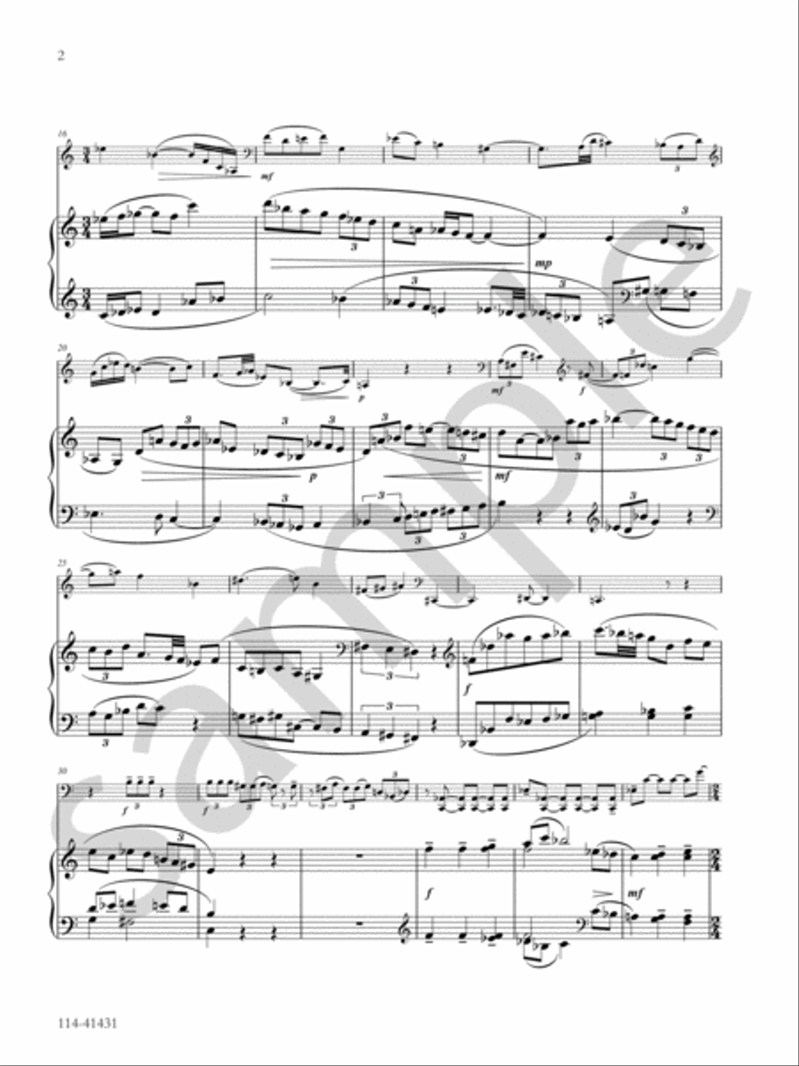 Three Pieces Three Pieces Chamber Music scores gallery preview page 3