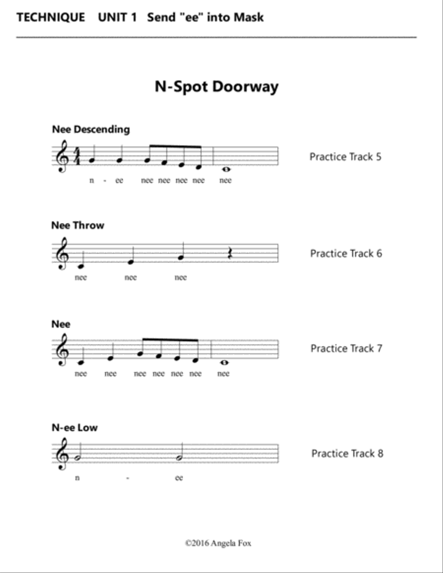 Healthy Vocal Development: Technique Exercises Level 2B Voice scores gallery preview page 5