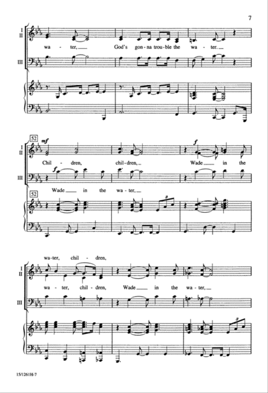 Wade in the Water 3-Part scores gallery preview page 8