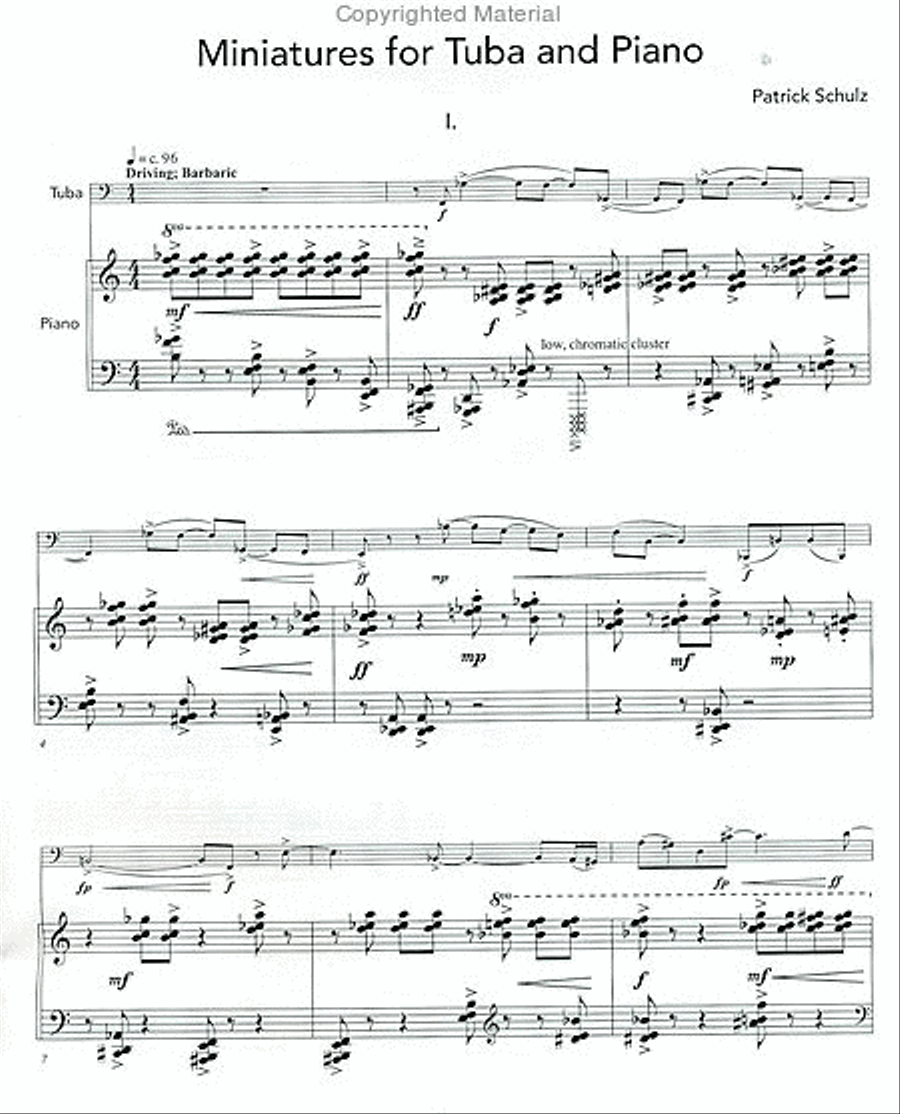 Miniatures Tuba scores gallery preview page 2