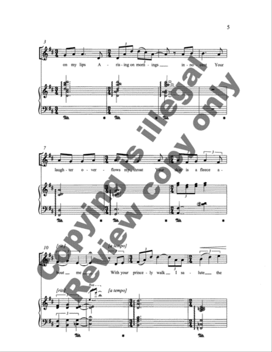 Mornings Innocent (Choral Score) SSAA scores gallery preview page 4