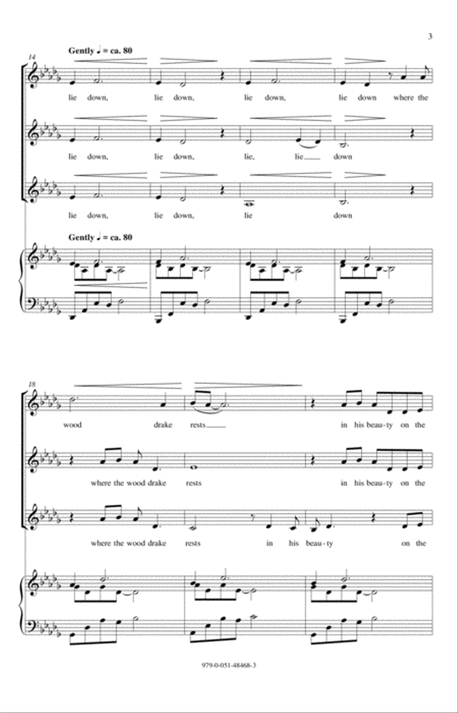 The Peace Of Wild Things The Peace Of Wild Things SSA scores gallery preview page 3
