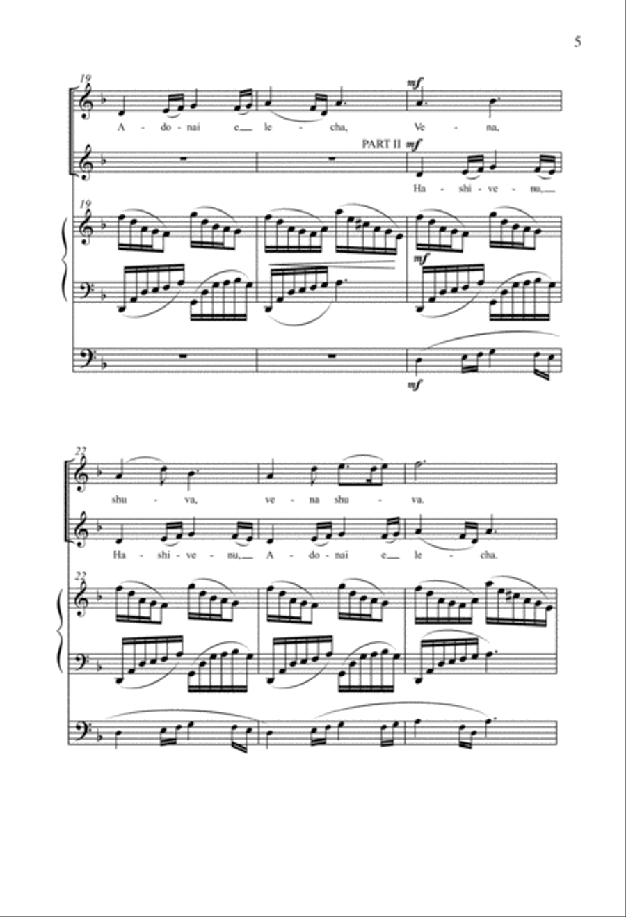 Hashivenu Choir scores gallery preview page 3