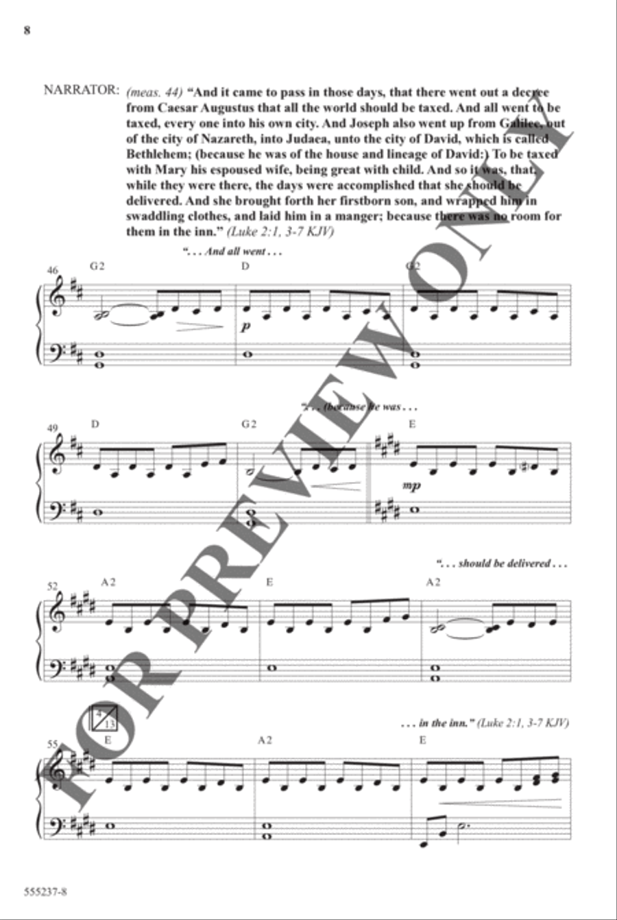 Christmas Eve Medley - Anthem Christmas Eve Medley - Anthem Choir scores gallery preview page 7