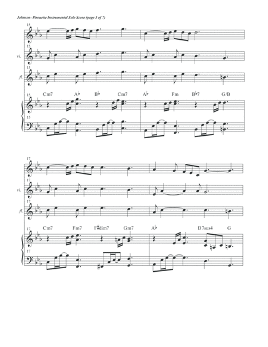 Pirouette Inst. Solo Score Flute scores gallery preview page 5