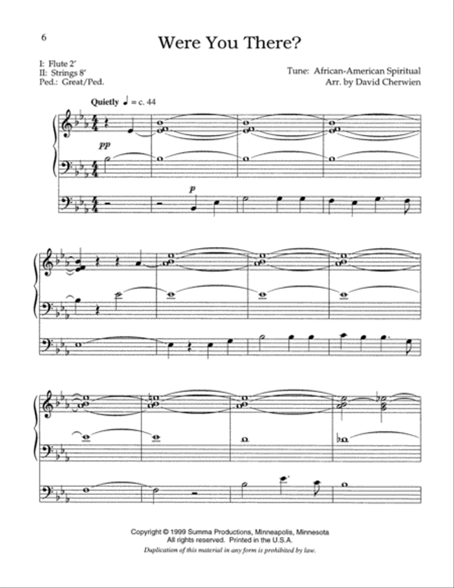 Seasonal Interpretations: Lent-Easter Organ scores gallery preview page 6