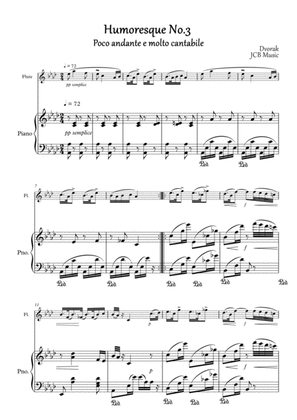 Humoresque No.3, A.Dvorak (flute and piano)