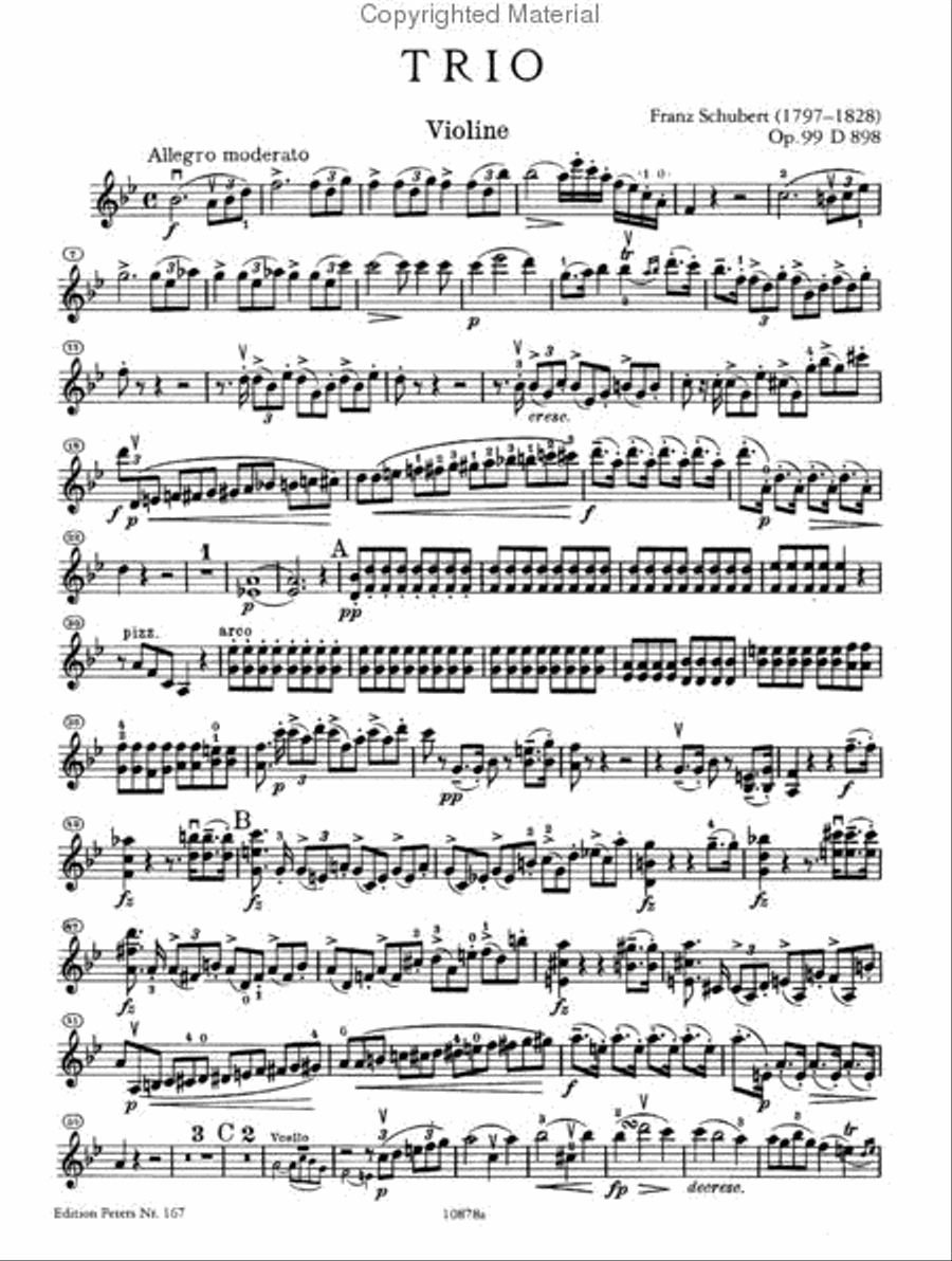 Klaviertrios (Piano Trios) - Complete Piano Trio scores gallery preview page 3
