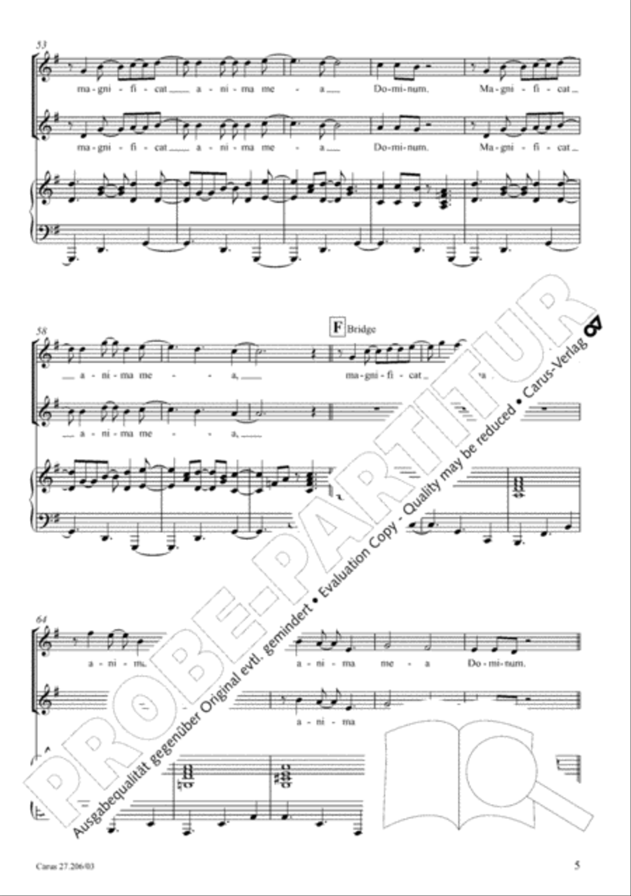 Magnificat 4-Part scores gallery preview page 6