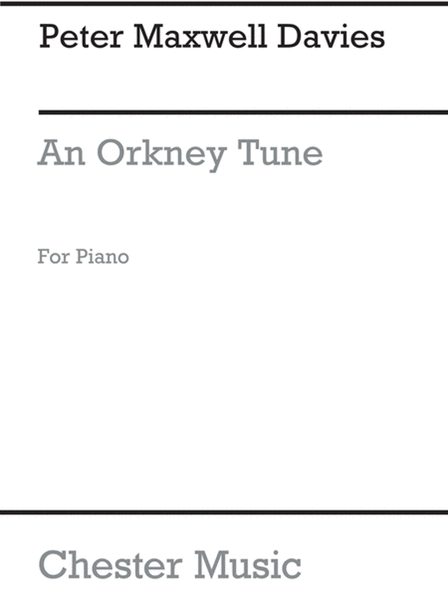 An Orkney Tune (Piano Solo)