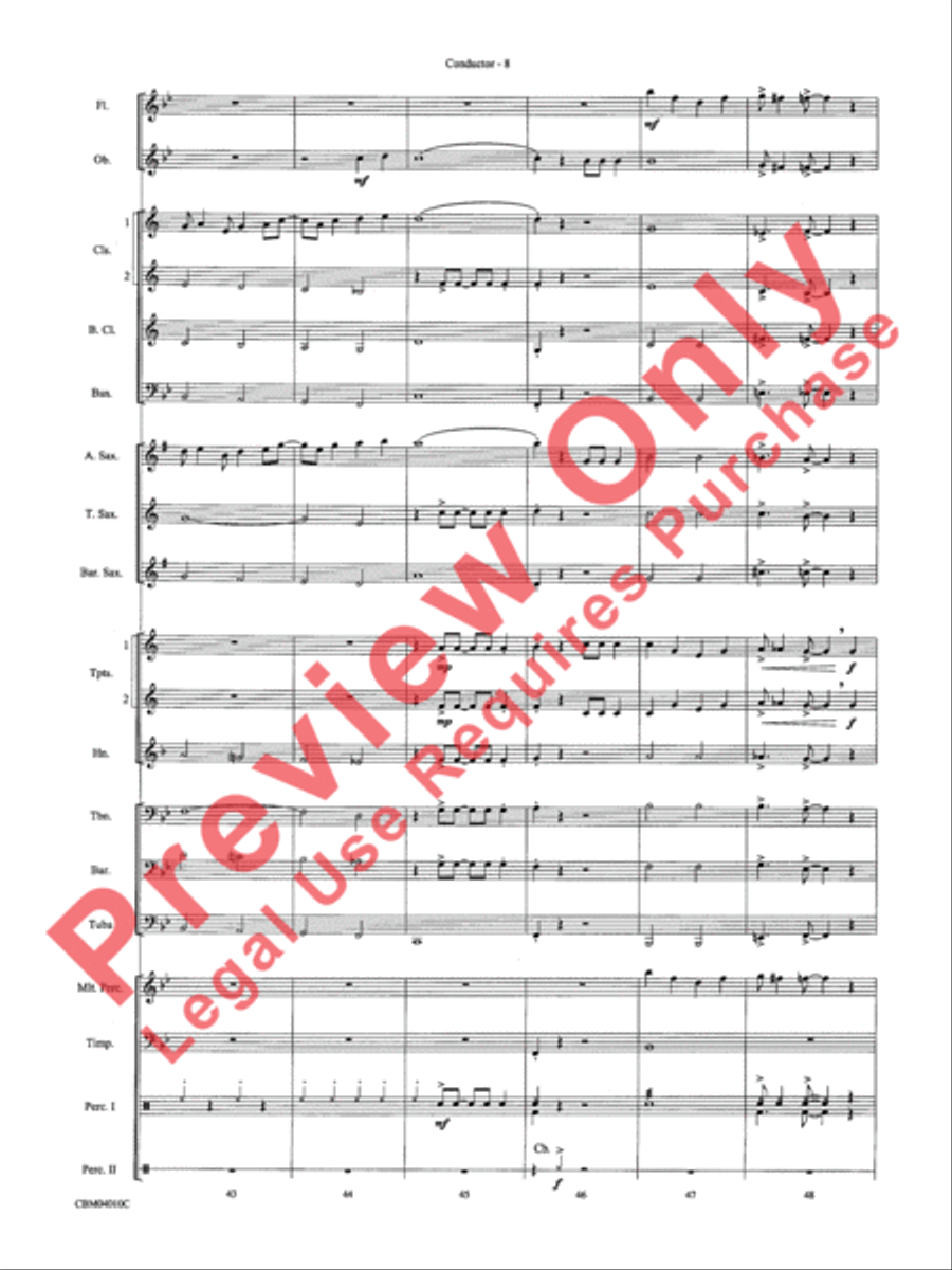 Anything Goes Concert Band scores gallery preview page 10