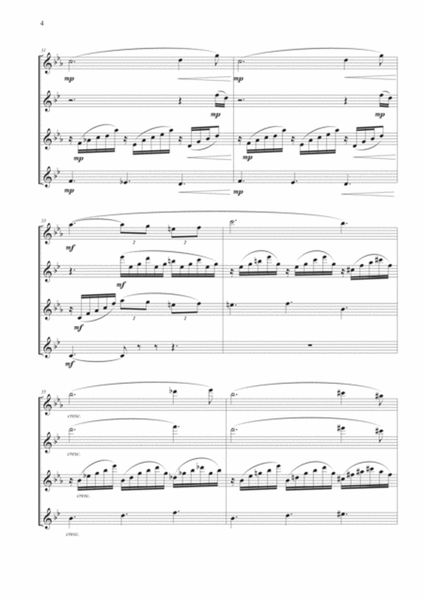 Clair de Lune from "Suite Bergamasque" for Saxophone Quartet image number null