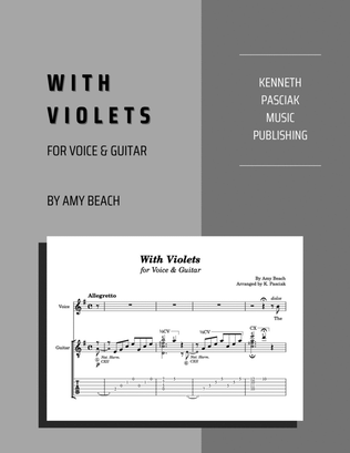 With Violets (for Voice & Guitar)