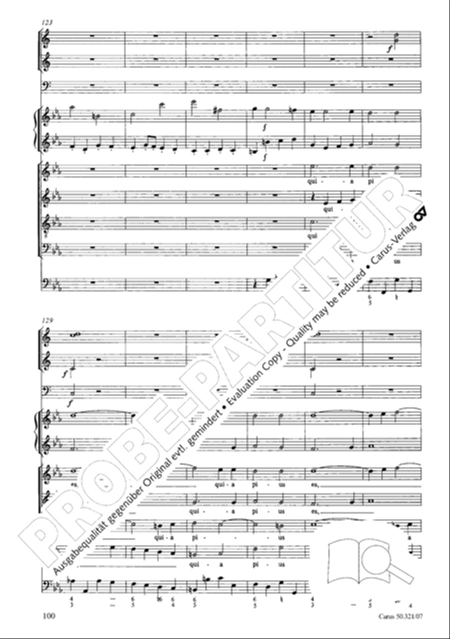 Requiem in C minor 4-Part scores gallery preview page 107
