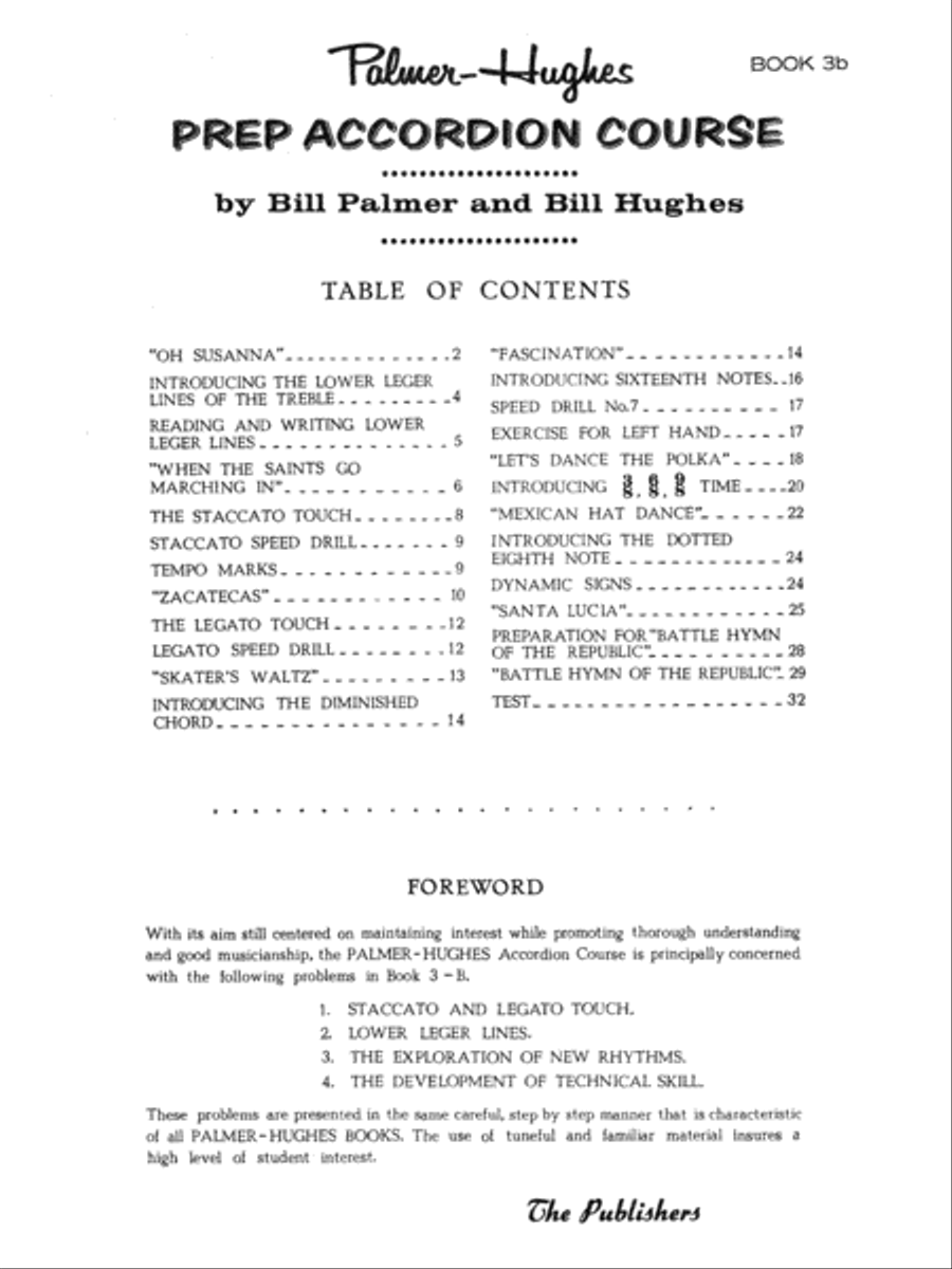 Palmer-Hughes Prep Accordion Course, Book 3B Accordion scores gallery preview page 2