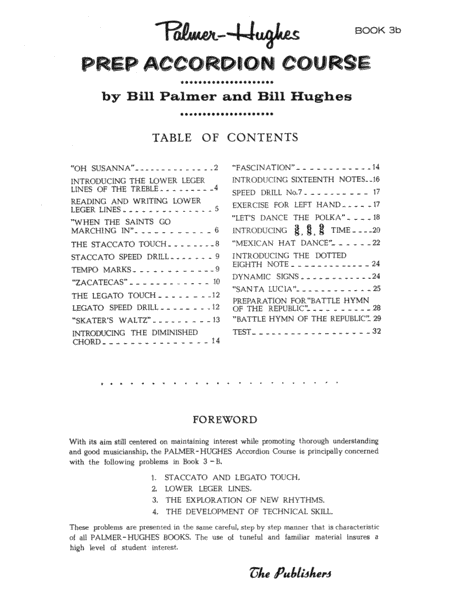 Palmer-Hughes Prep Accordion Course, Book 3B