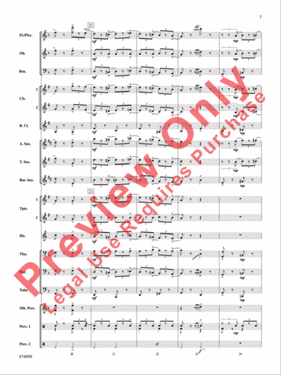 Cuphead Concert Band scores gallery preview page 8