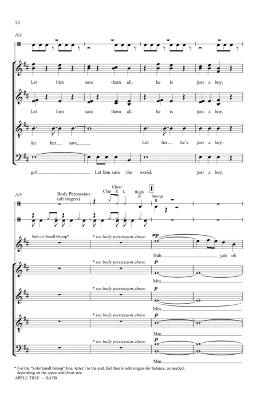 Apple Tree (arr. Katerina Gimon) 4-Part scores gallery preview page 14