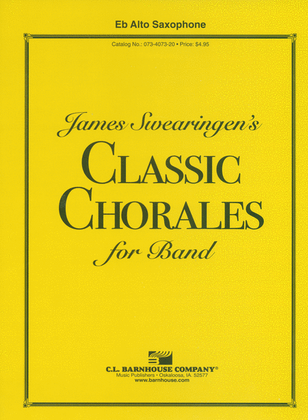 Book cover for James Swearingen's Classic Chorales for Band