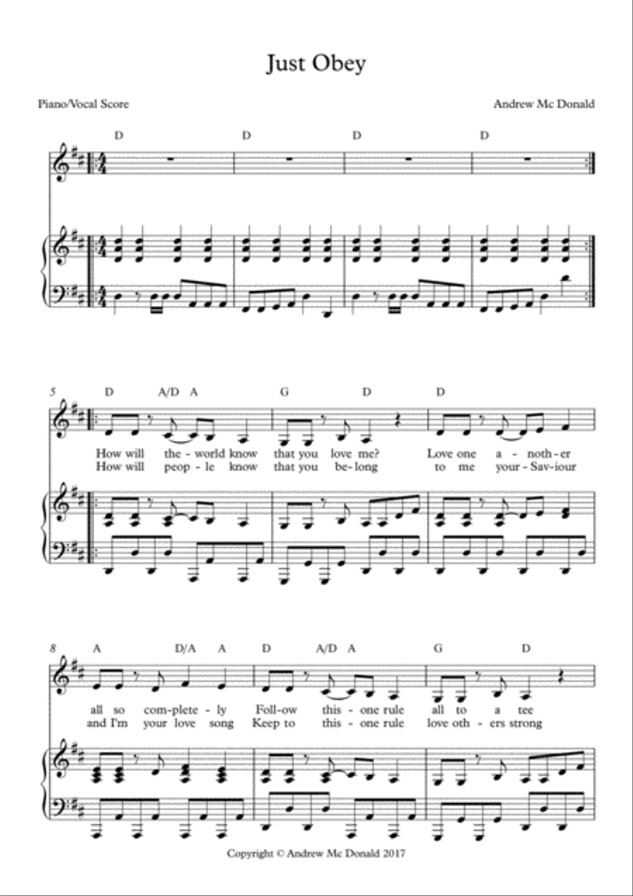 Just Obey Voice scores gallery preview page 2