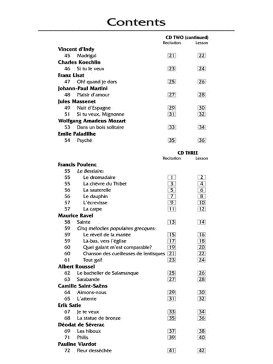 The French Song Anthology - Pronunciation Guide image number null