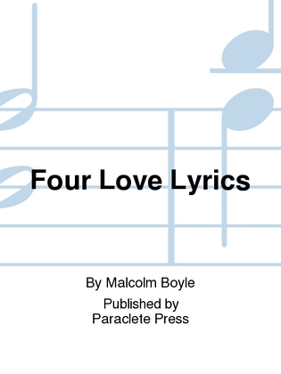 Book cover for Four Love Lyrics