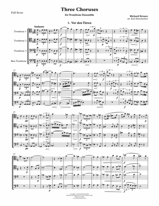 Three Choruses for Trombone Ensemble