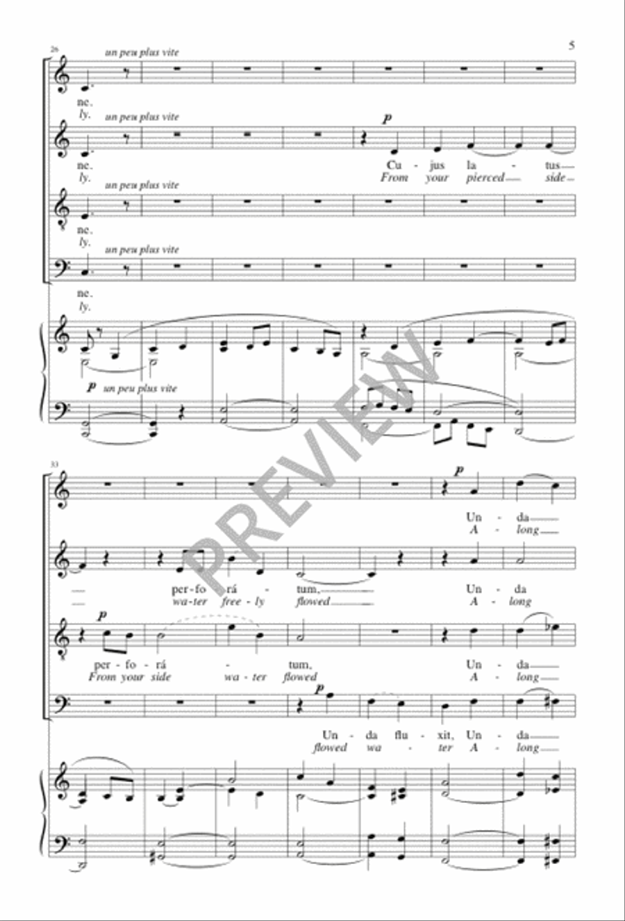 Ave verum corpus Ave verum corpus 4-Part scores gallery preview page 6