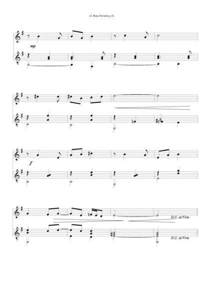 Hora neurim (Dance of Youth) for flute and guitar image number null