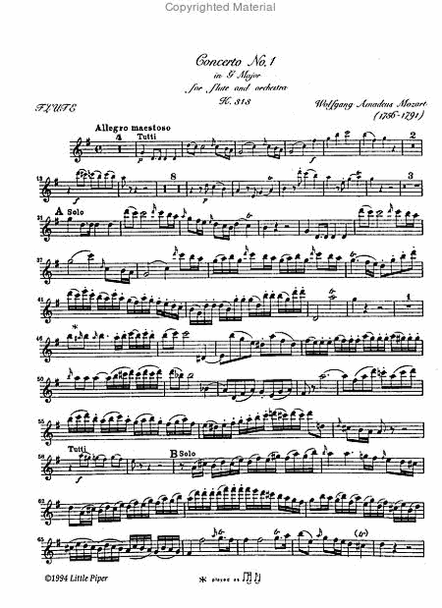 Concerto No 1 in G