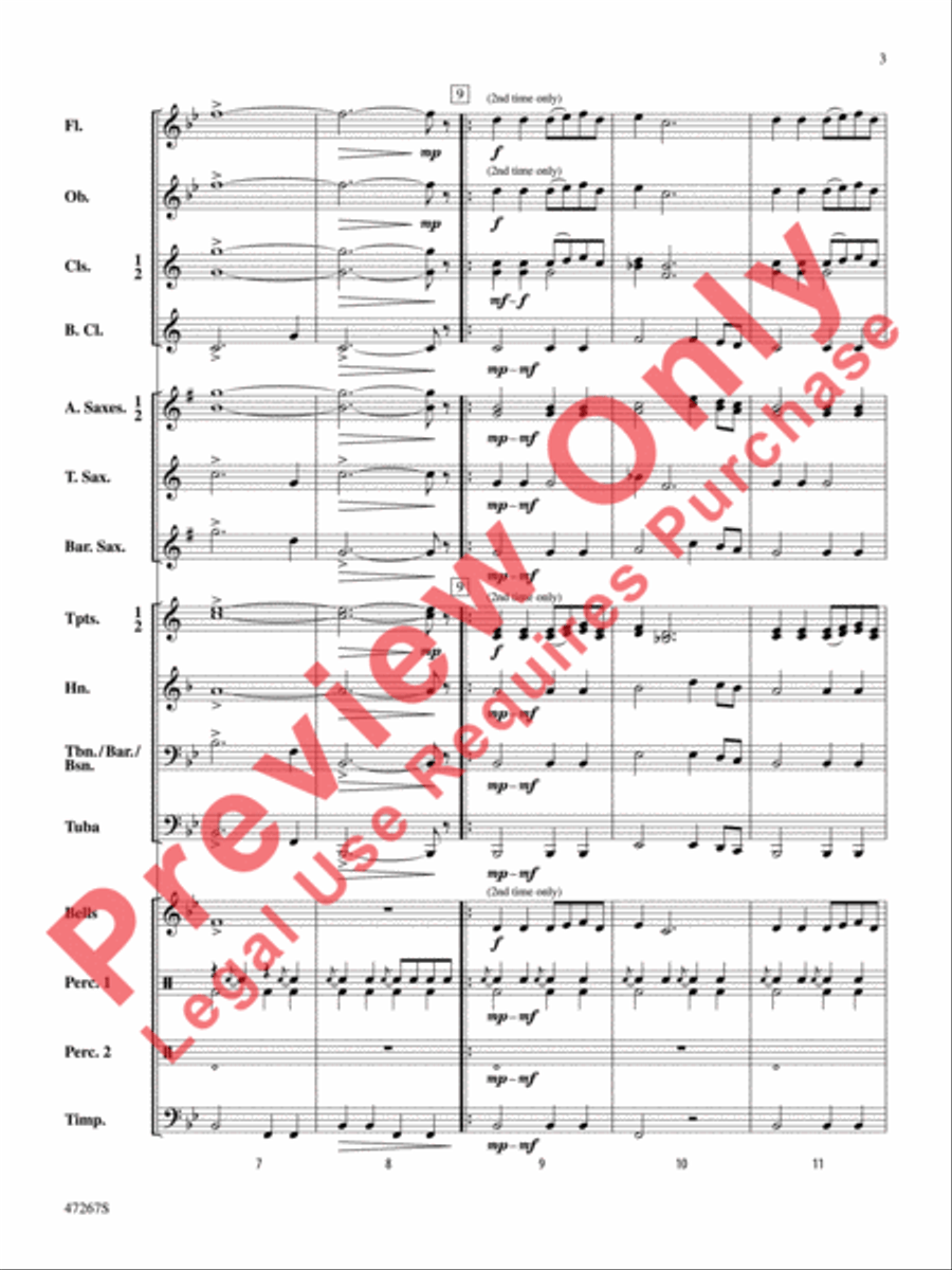 Of Pride and Power Concert Band scores gallery preview page 4