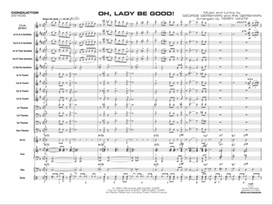 Oh, Lady Be Good! Jazz Ensemble scores gallery preview page 4