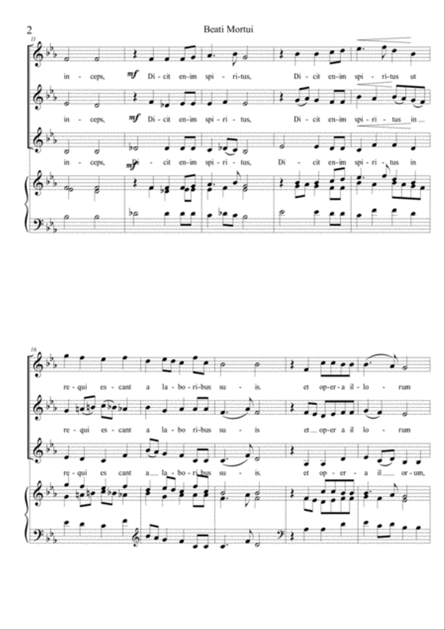 Beati Mortui SSA scores gallery preview page 2
