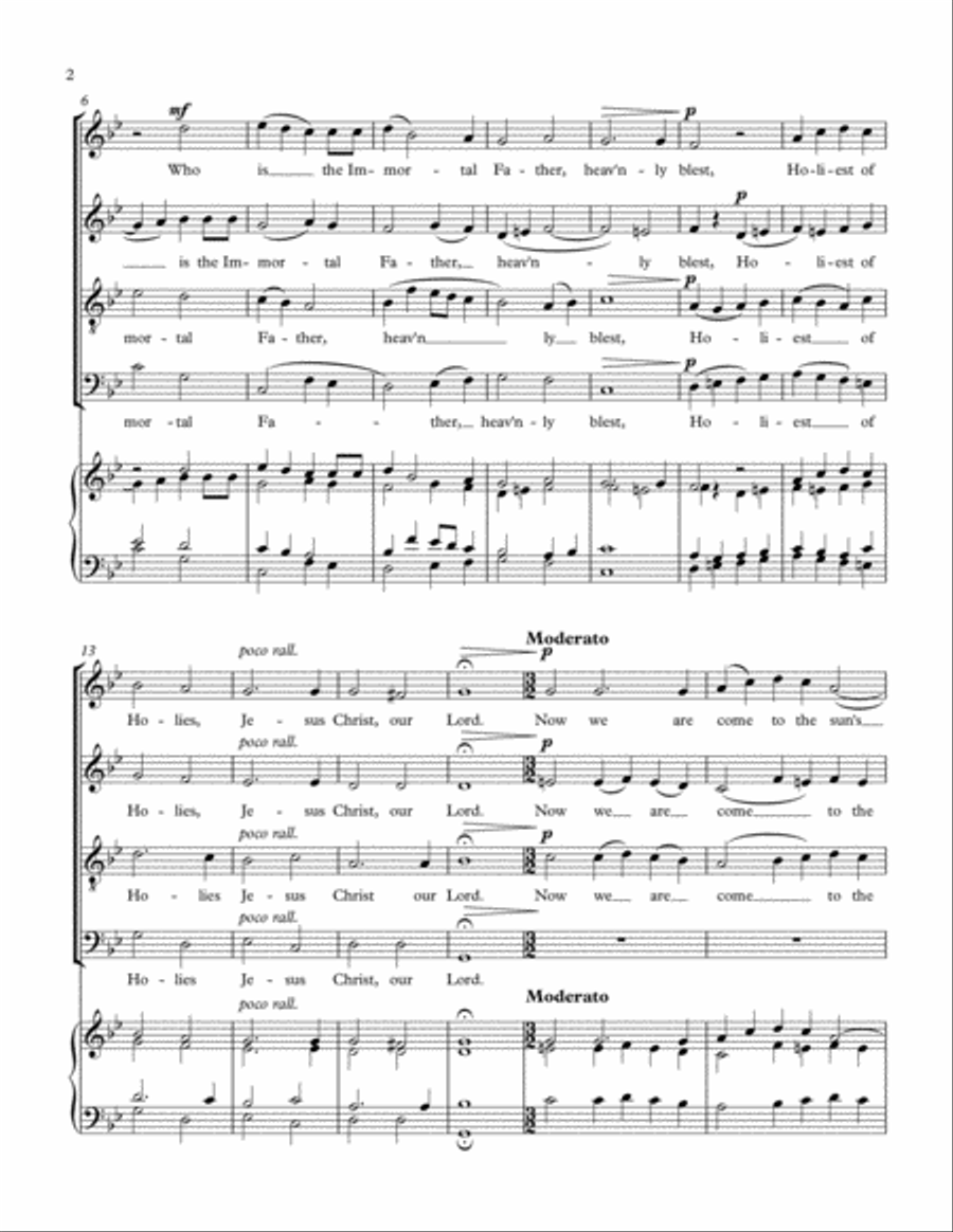 Hail, Gladdening Light 4-Part scores gallery preview page 4